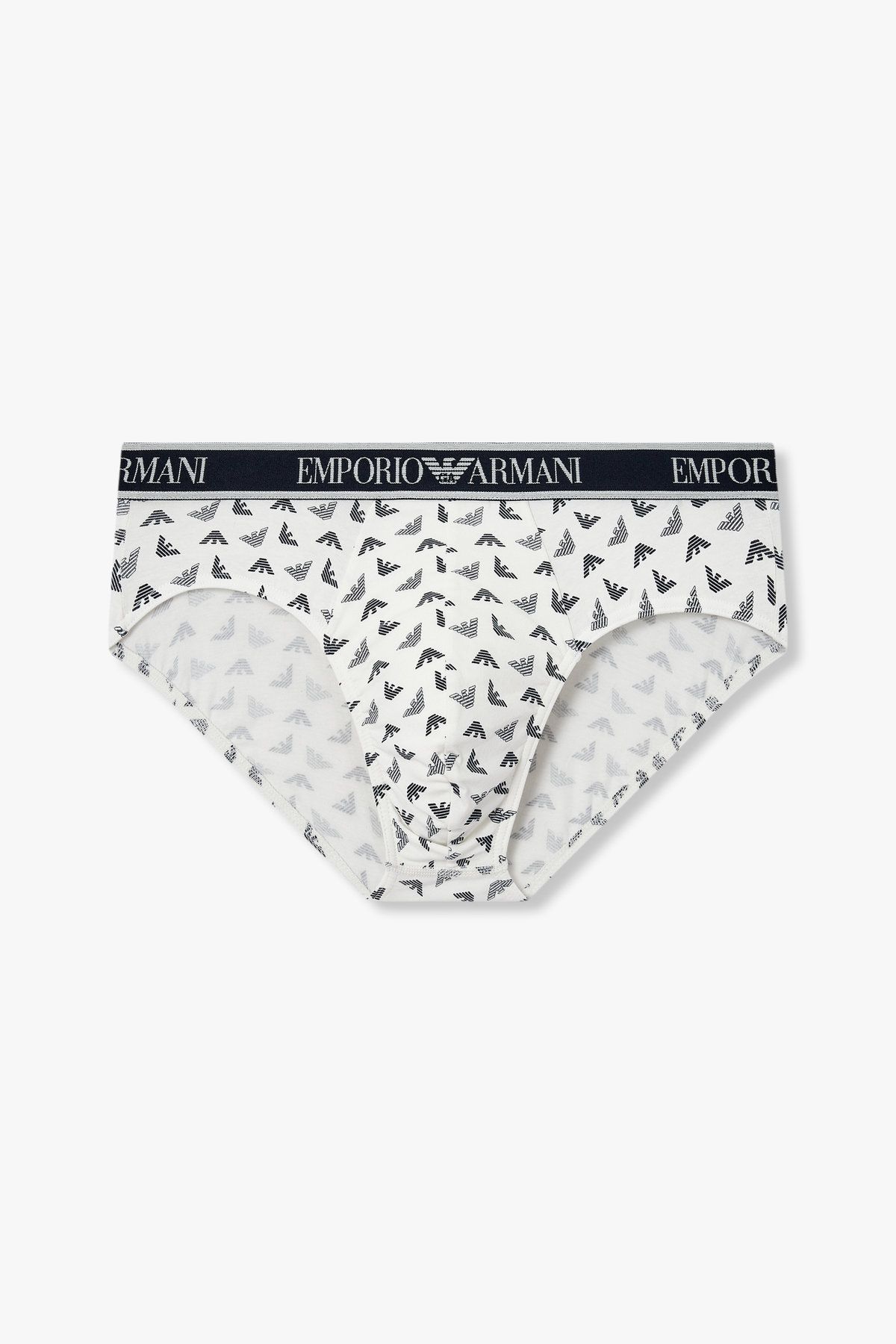 엠포리오 아르마니 언더웨어(EMPORIO ARMANI UNDERWEAR) 남성 이글 패턴 코튼 브리프_아이보리 0815111305