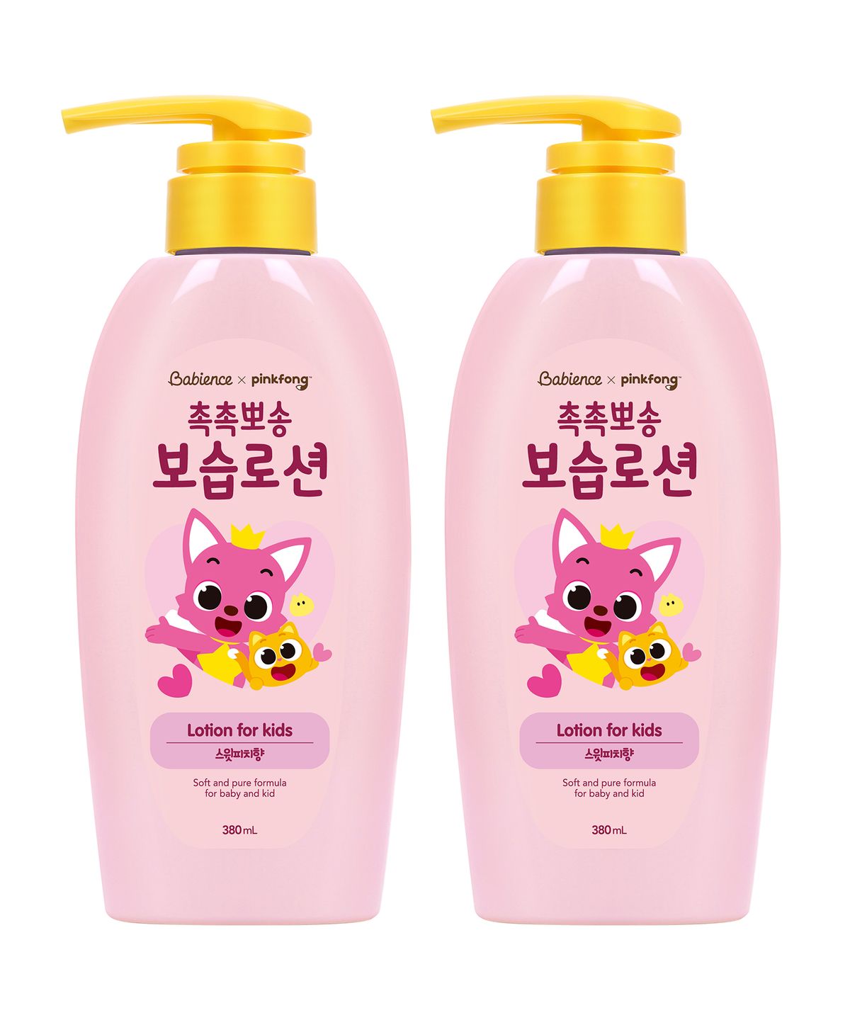 베비언스(BABIENCE) 핑크퐁 보습로션 380ml  x 2개