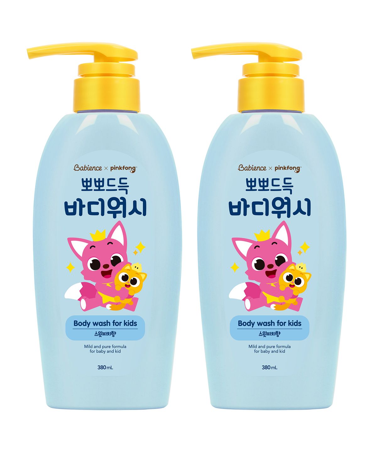 베비언스(BABIENCE) 핑크퐁 바디워시 380ml x 2개