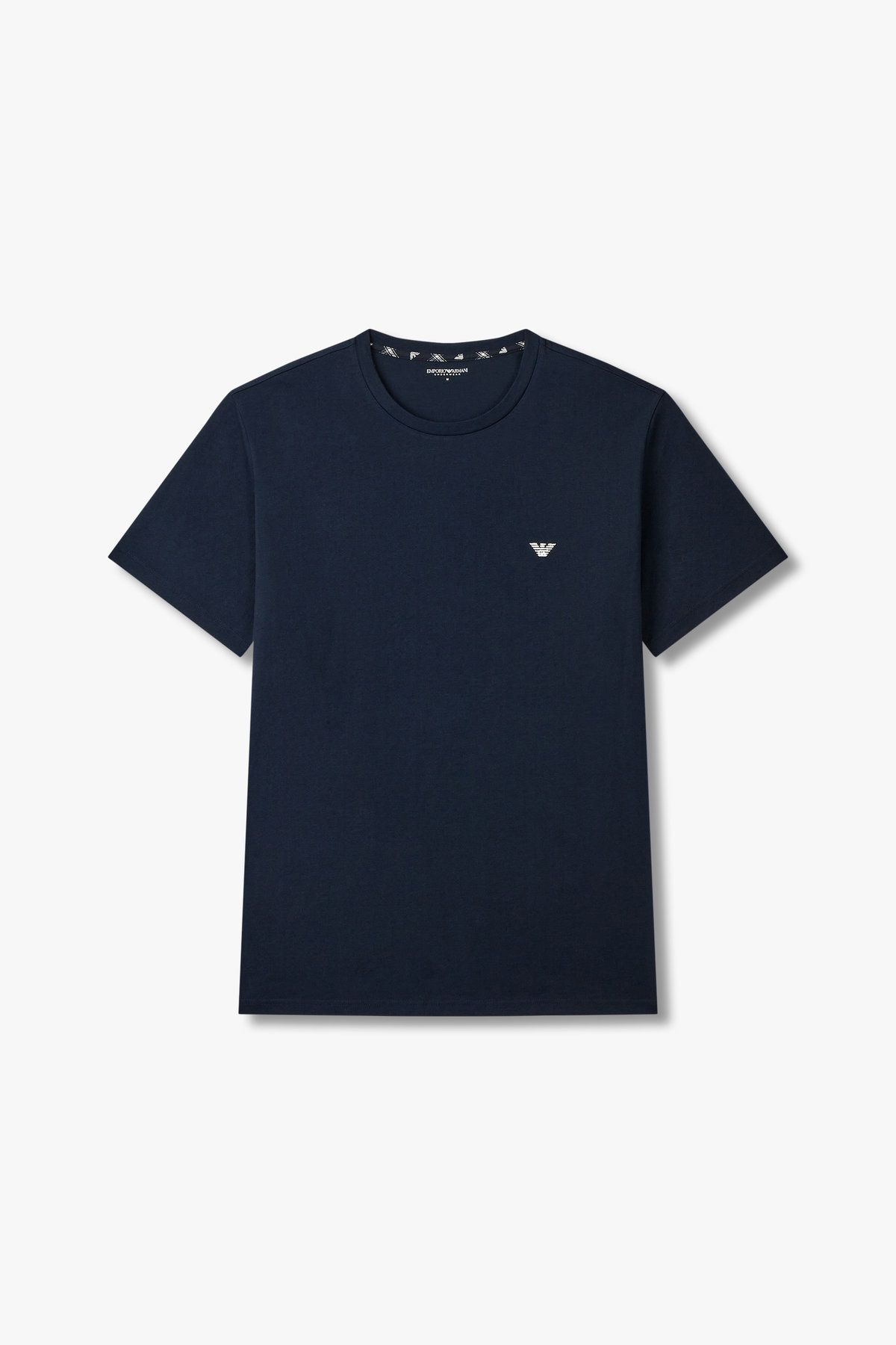 엠포리오 아르마니 언더웨어(EMPORIO ARMANI UNDERWEAR) 남성 미니 이글 로고 라운지 티셔츠_마린 0815134020
