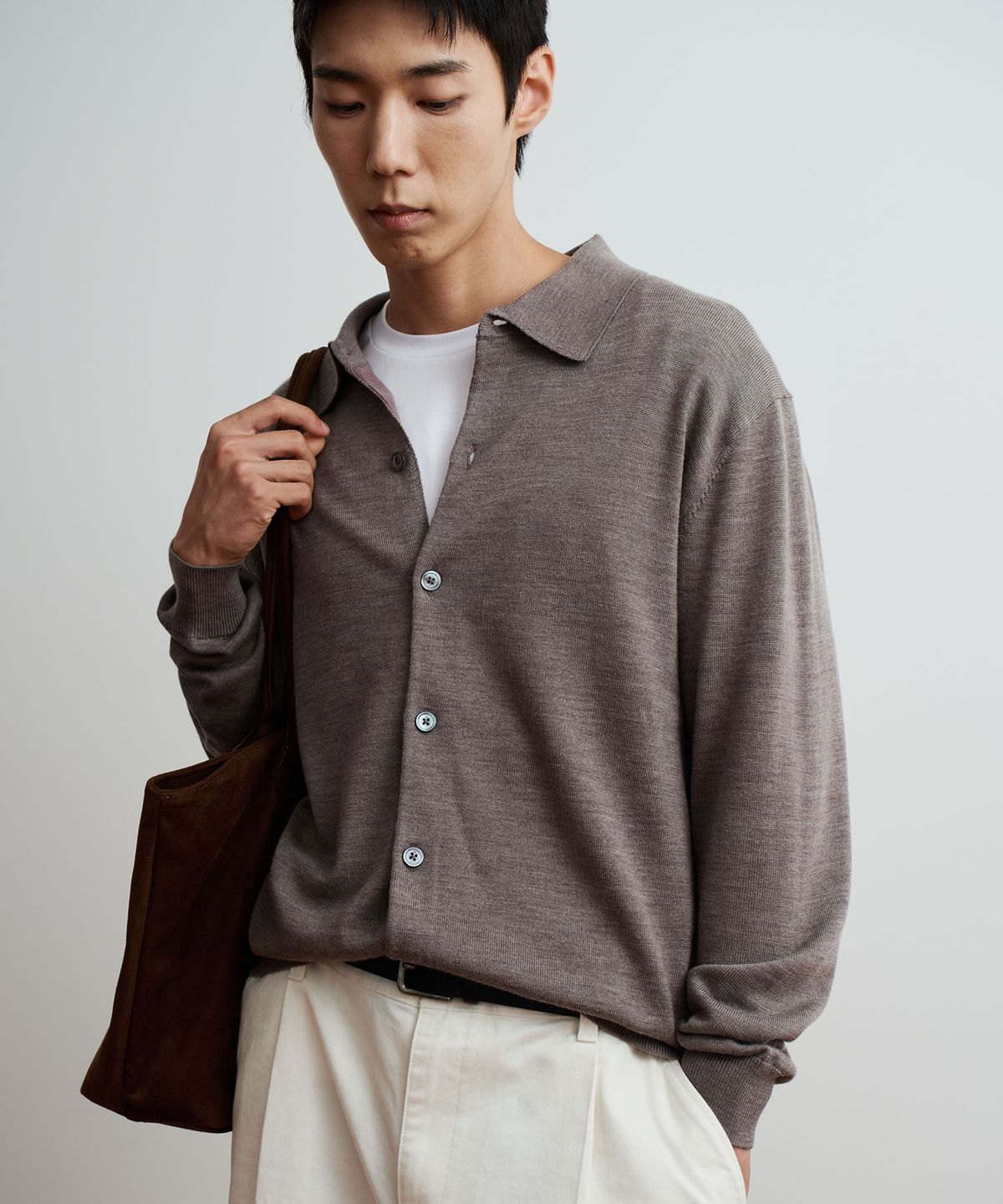 더니트컴퍼니(THEKNITCOMPANY) 발투르 울 카라 가디건 2color