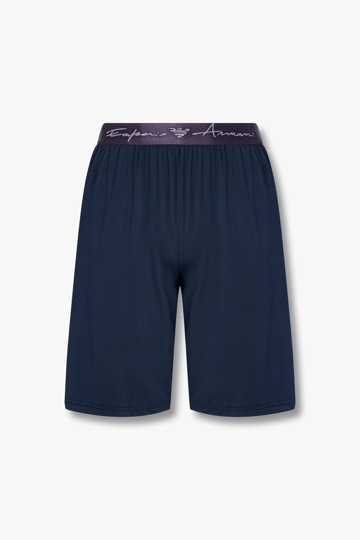엠포리오 아르마니 언더웨어(EMPORIO ARMANI UNDERWEAR) 남성 로고 자수 밴딩 스트레치 쇼츠_블루 0815131006