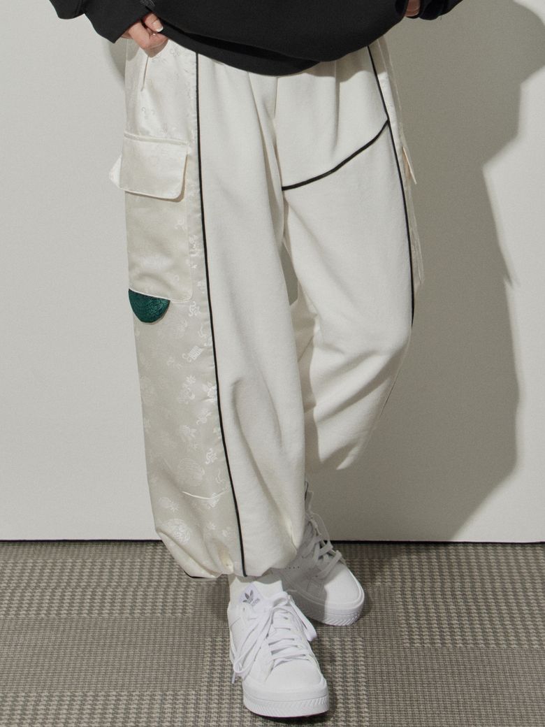 Hanbok sweat setup-pants (White)