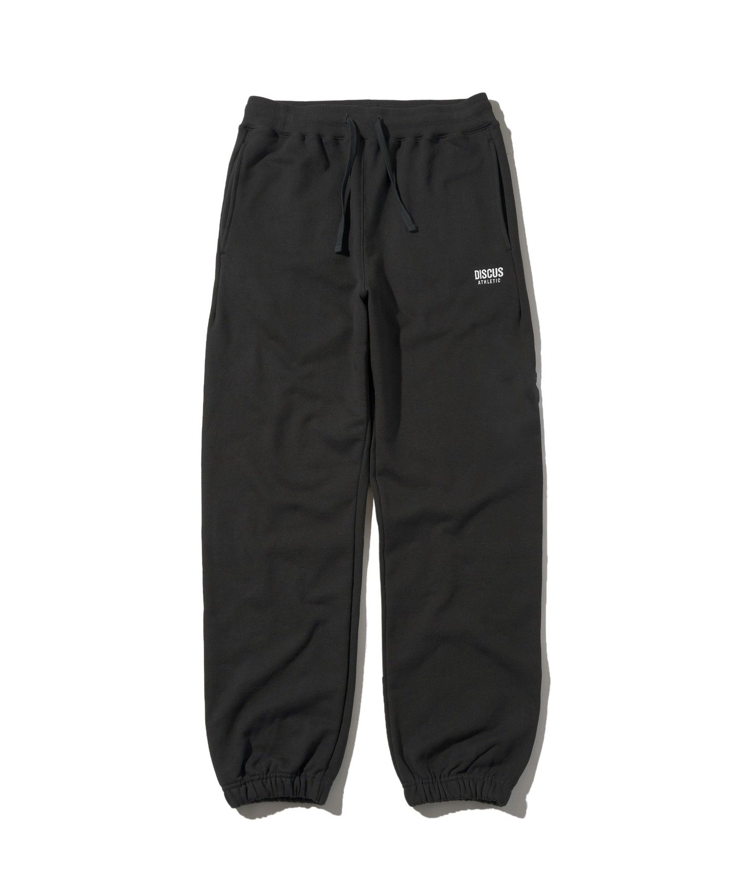 MUSINSA | DISCUS ATHLETIC Heavyweight Letter Logo Sweatpants Washed Black