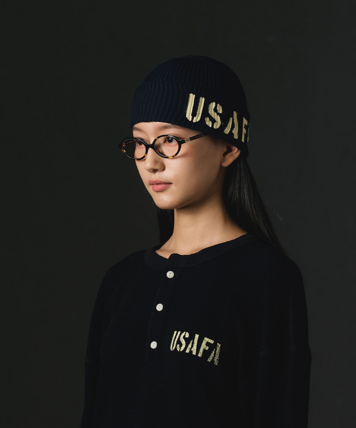 디스커스 애슬레틱(DISCUS ATHLETIC) USAFA 코튼 워치캡 네이비