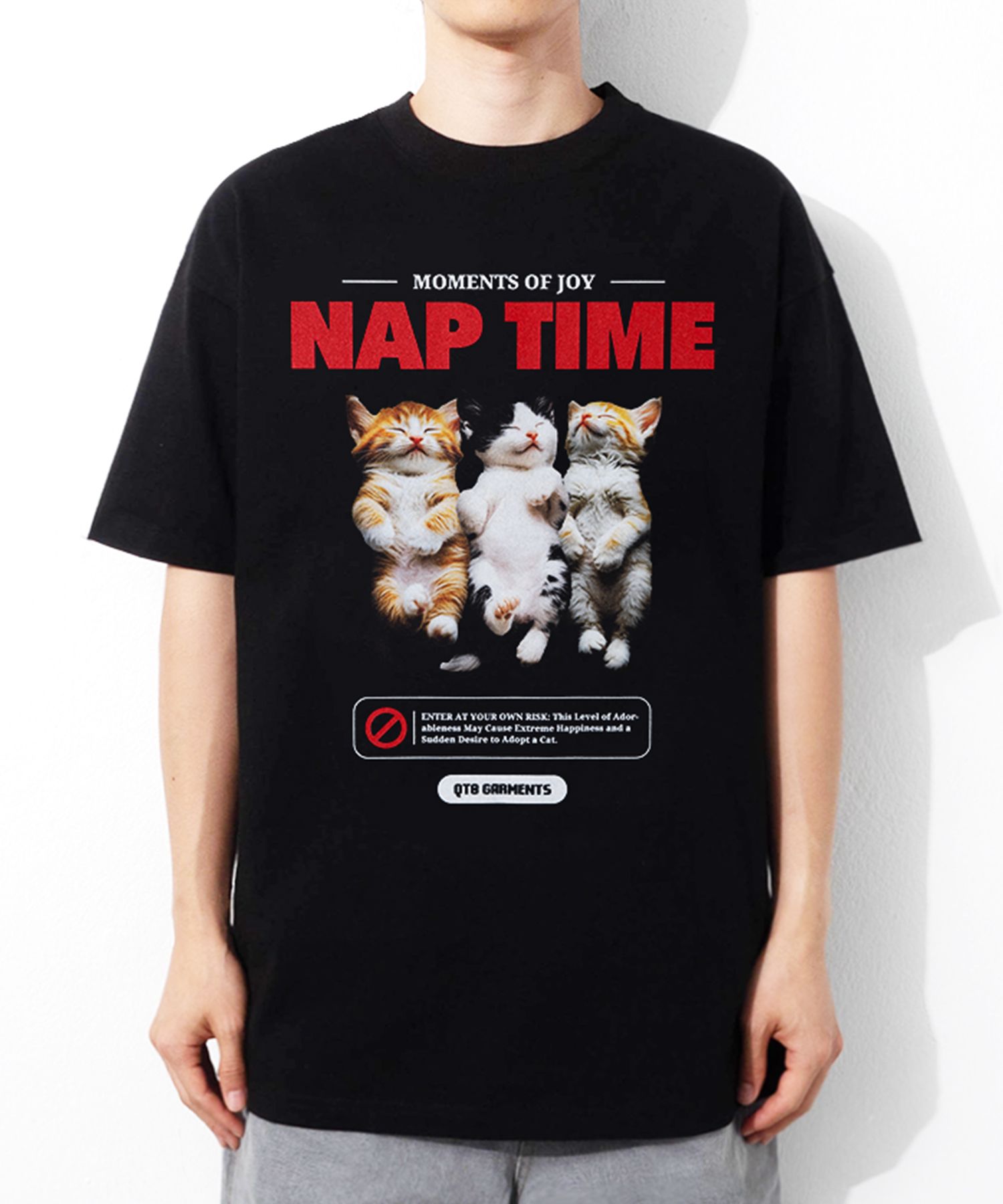 MUSINSA | QT8 GARMENTS RG Nap Time Tee (Black)