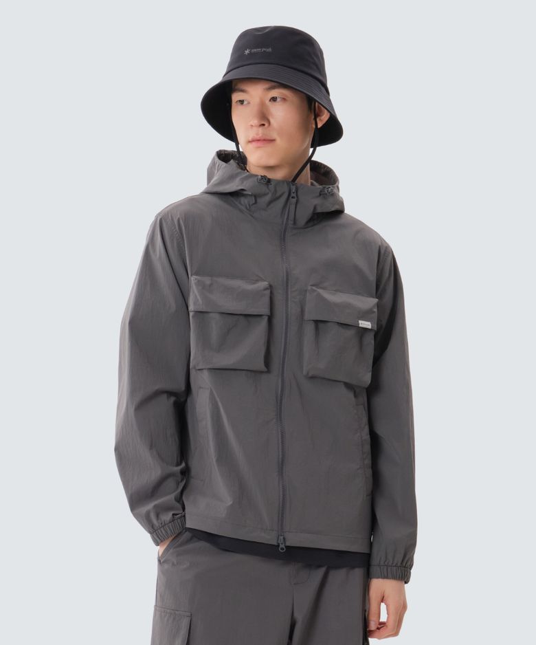 루트 아웃 포켓 바람막이 (S25MMRWB60) Dark Gray