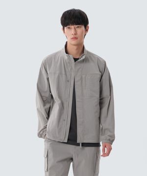 루트 스탠드넥 바람막이 (S25MMRWB64) Fog Gray