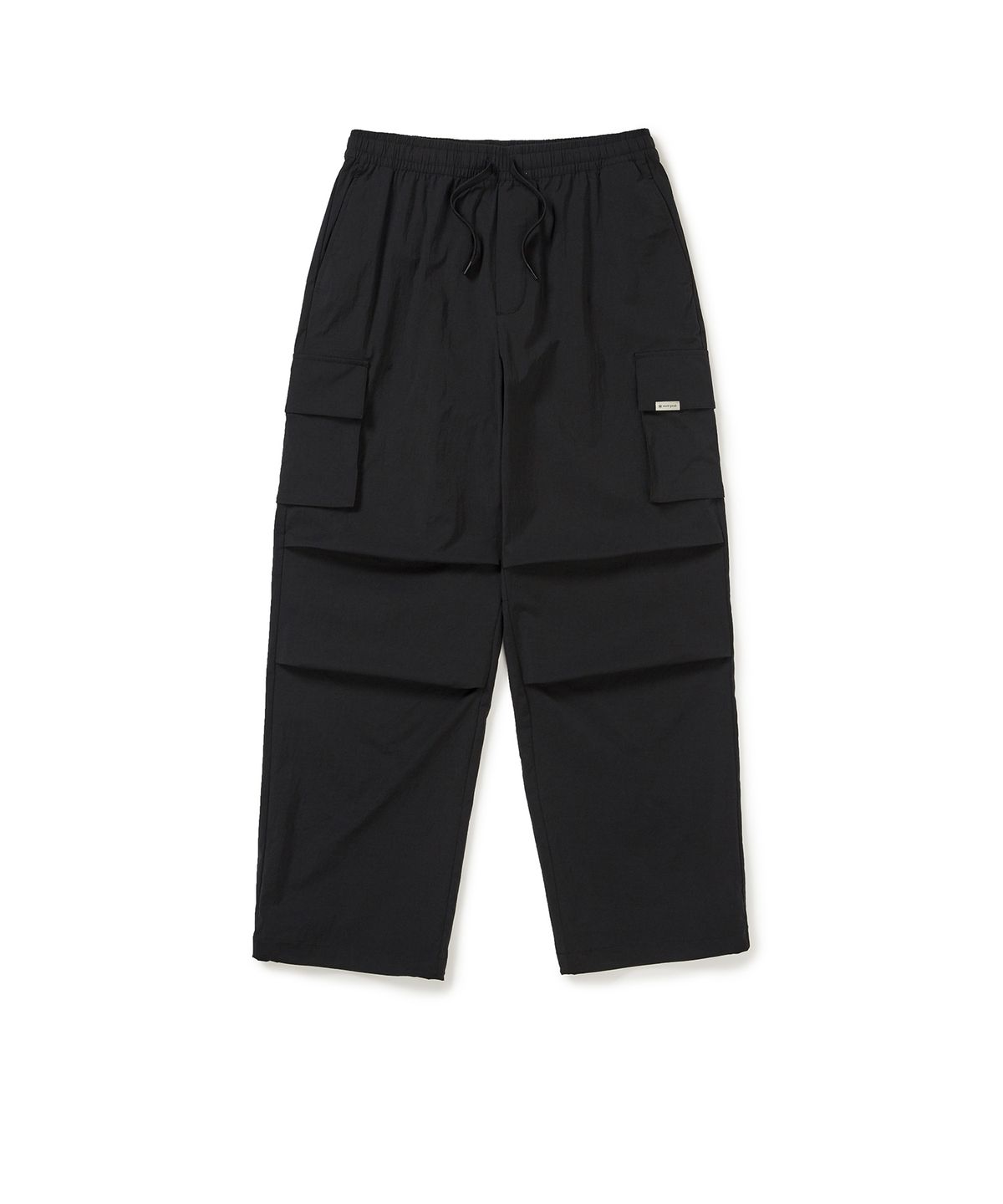 스노우피크 어패럴(SNOWPEAK APPAREL) 루트 스트링 와이드 팬츠 (S25MURPT64) Black