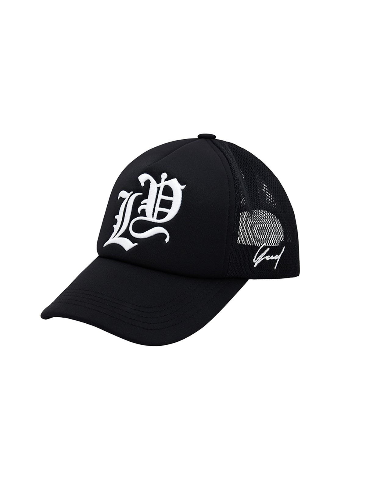 와이이이엘(YEEL) LOGO TRUCKER HAT BLACK