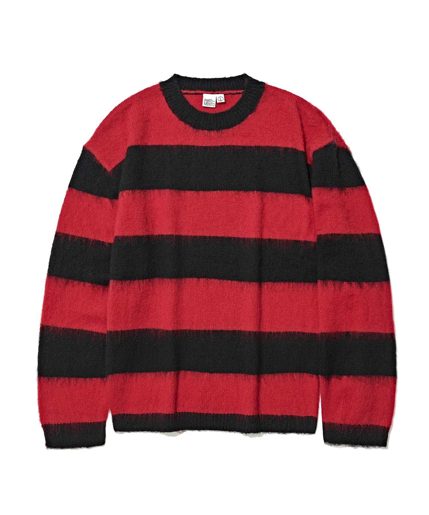【PARTIMENTO】 Brushed Bold Stripe Knit /追跡付 MUSINSA | PARTIMENTO Brushed Bold Stripe Knit Red