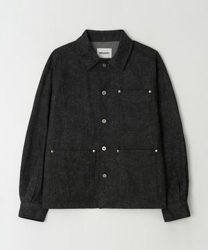 솔트 데님 워크자켓_블랙