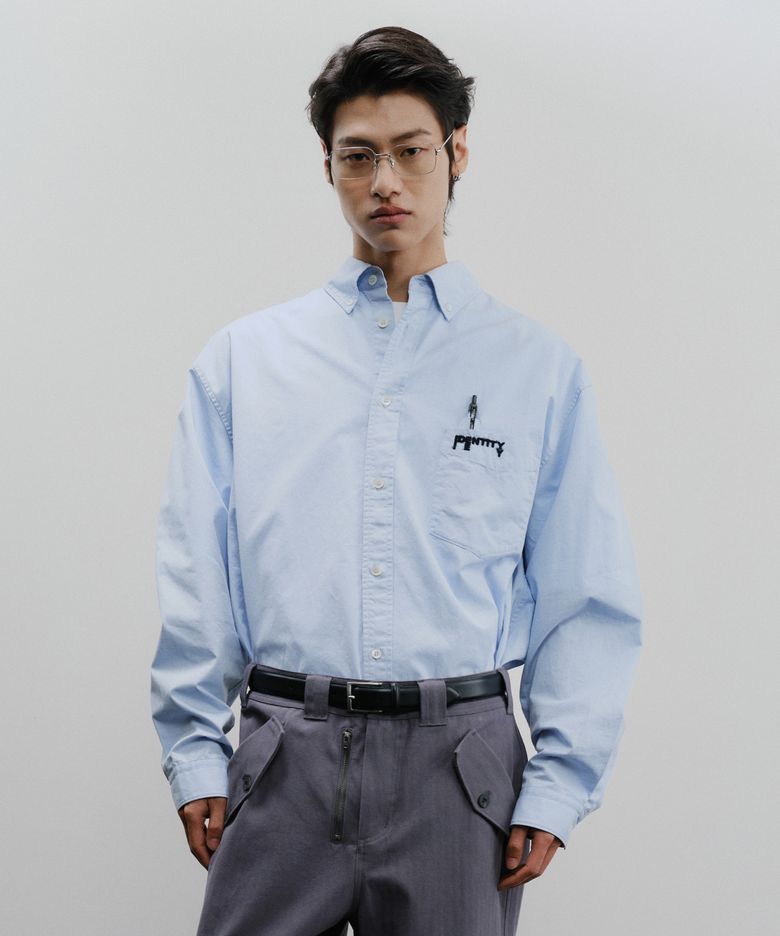 GABRIEL LOGO SHIRTS Light Blue