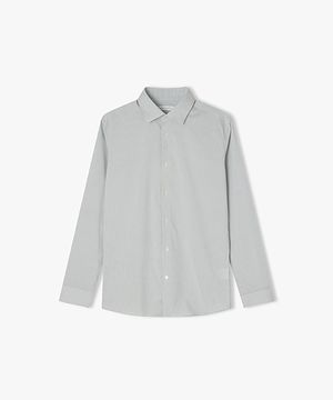 [25SS] LLS31587 블랙 레귤러 카라 스트라이프 패턴 비즈니스 셔츠