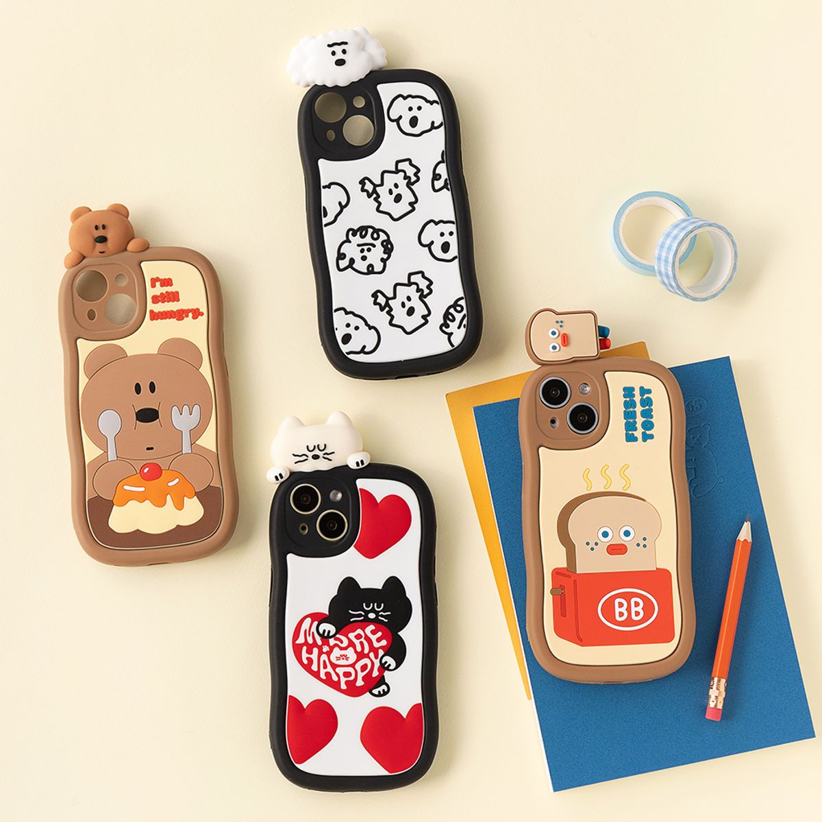 브런치브라더(BRUNCH BROTHER) 피규어 실리콘 폰케이스 iPhone15