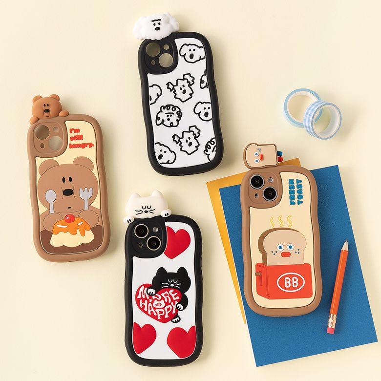 피규어 실리콘 폰케이스 iPhone15