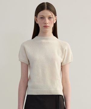 [3COLORS] 홀가먼트 반팔니트 탑