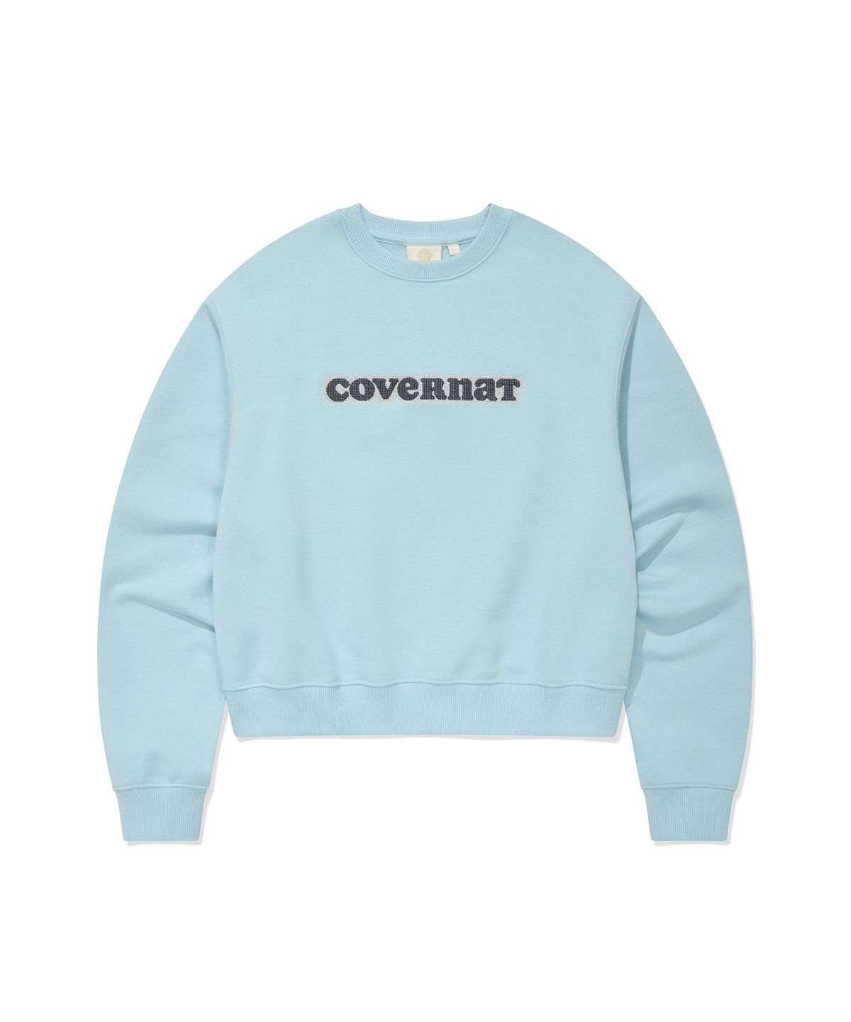 커버낫 우먼(COVERNAT WOMAN) 우먼 쿠퍼로고 맨투맨 Sky Blue