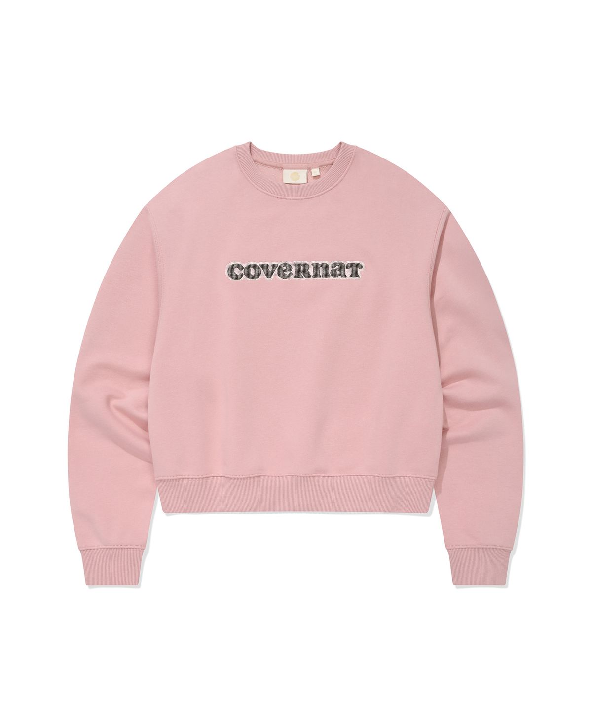 커버낫 우먼(COVERNAT WOMAN) 우먼 쿠퍼로고 맨투맨 Light Pink