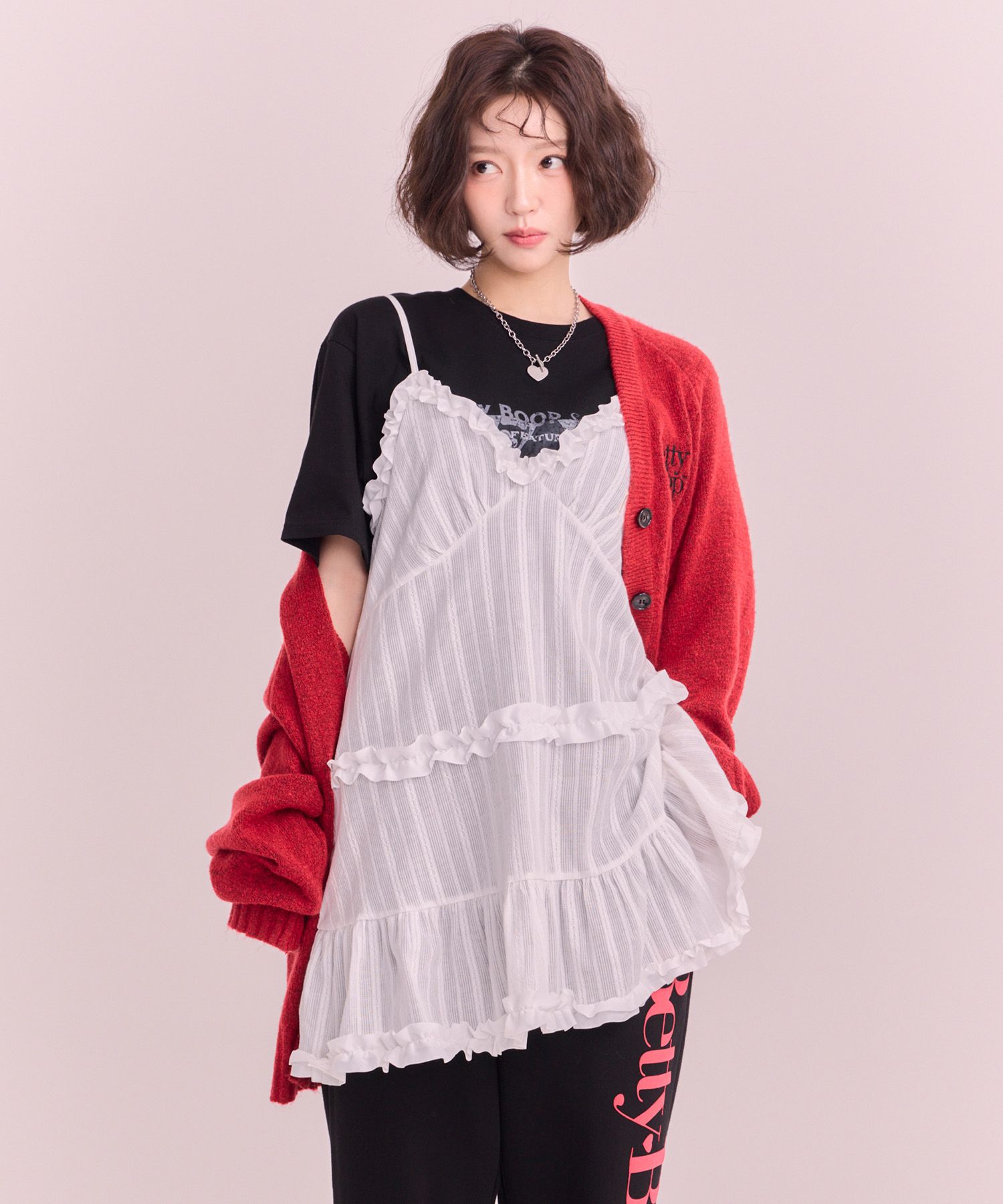 MUSINSA公式 | ULKIN CANVAS Betty Boop Pure Frill Mini
