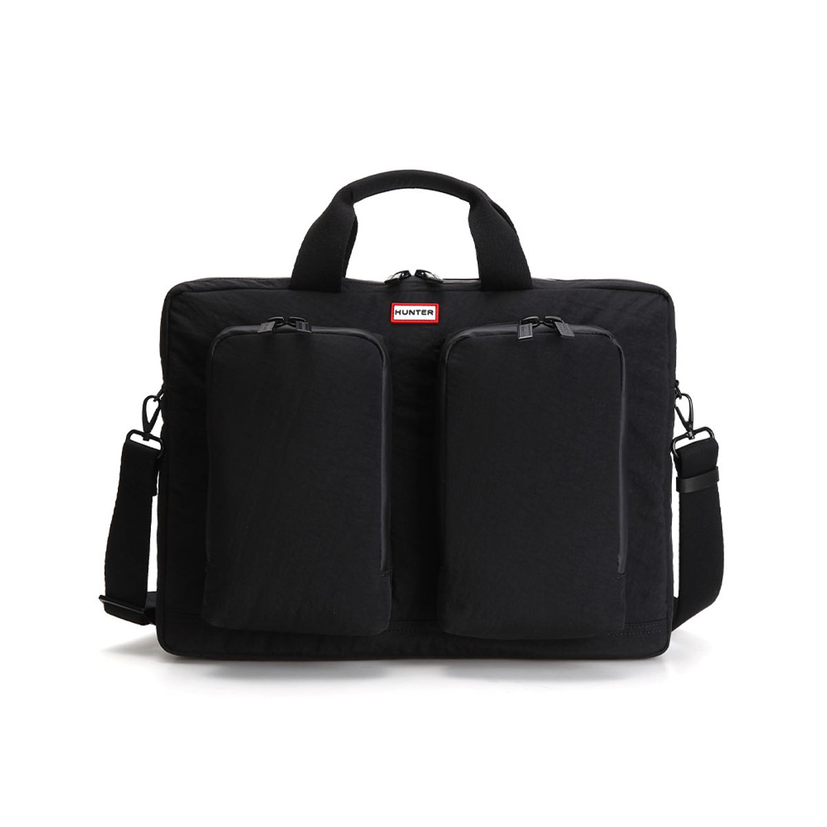 헌터(HUNTER) [UNISEX] 랩탑 토트백 - 블랙 HCM0002CBZBLK