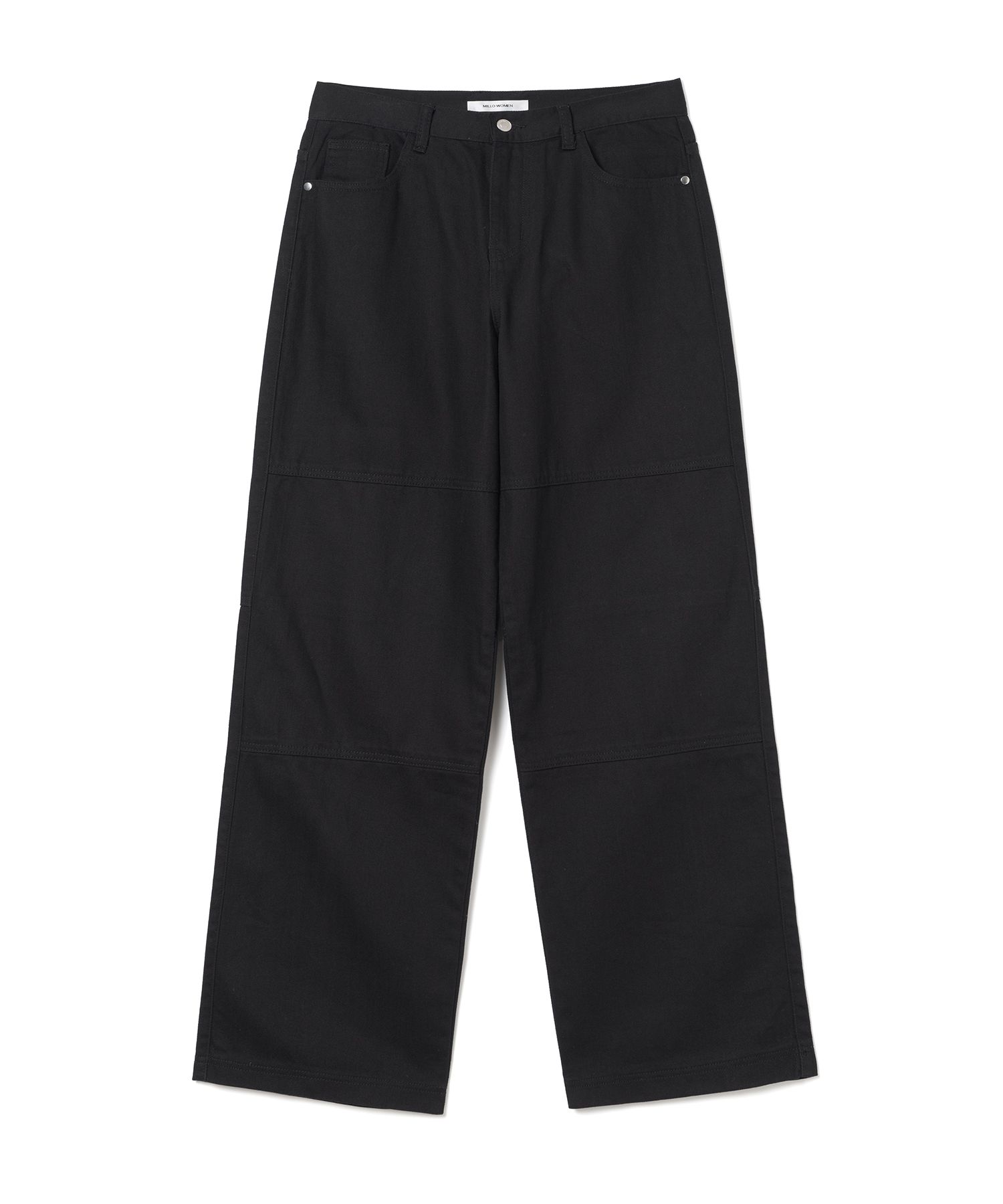 MILLO ARCHIVE ♥ Double Knee Cotton Loose Pants MUSINSA | MILLO WOMEN Double Knee Cotton Loose Pants [Black]