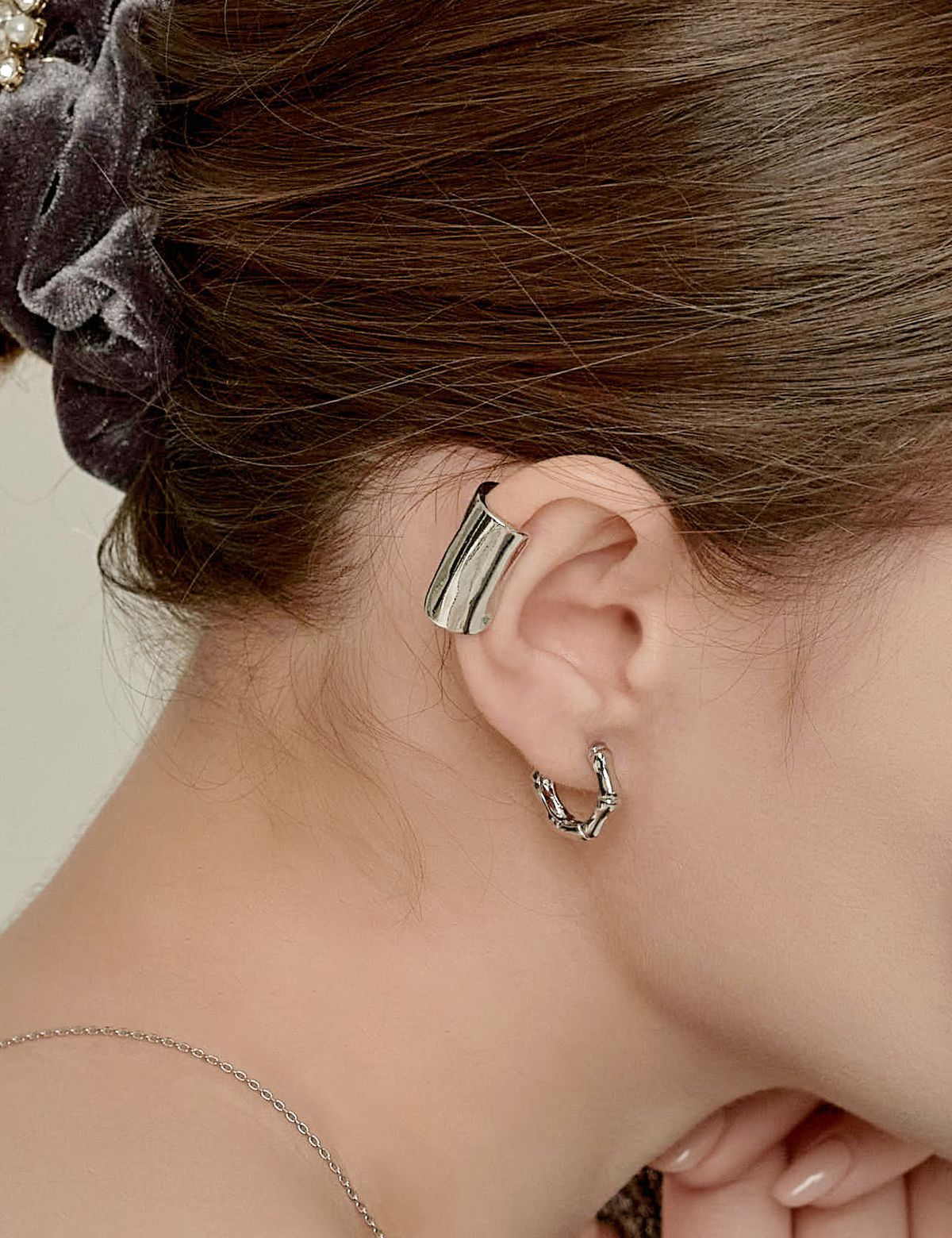 베스티(BESTY) [18k골드무니켈도금] 노블 아우라 이어커프 (Noble Aura Earcuff)