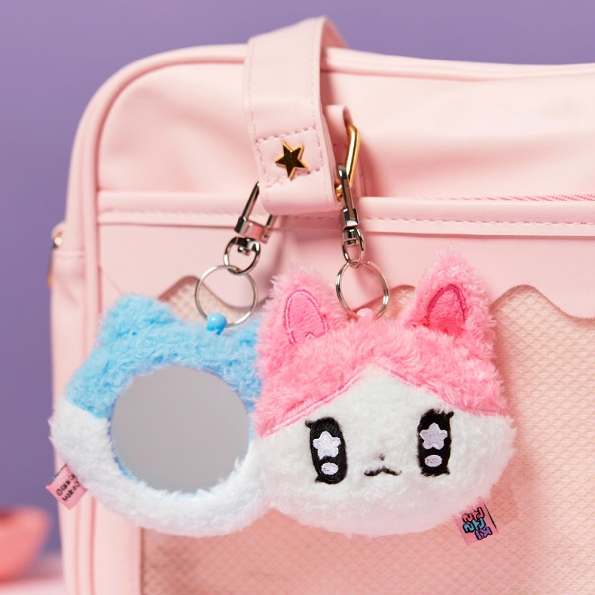 카카오프렌즈(KAKAO FRIENDS) 골골즈 포슬 거울 키링인형_김콩이
