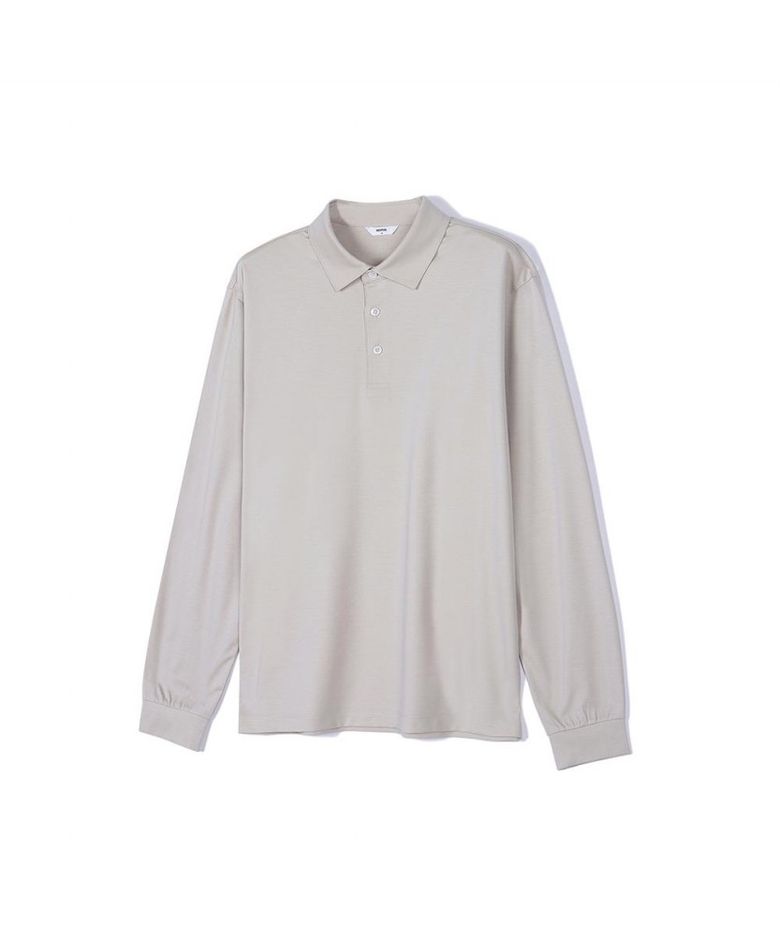 실크 혼방 티셔츠 아이보리_OLP1T1TL103I1