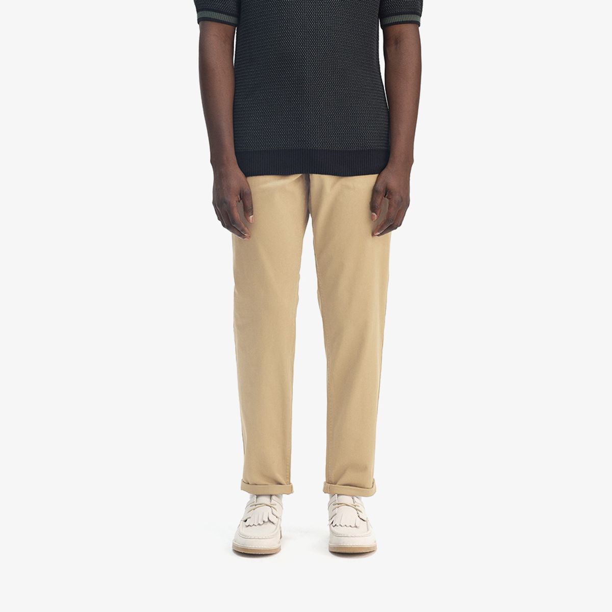 프레드페리(FRED PERRY) [Sharp] 세미 테이퍼드 핏 트라우저 - 웜 스톤 AFPM2519130-363