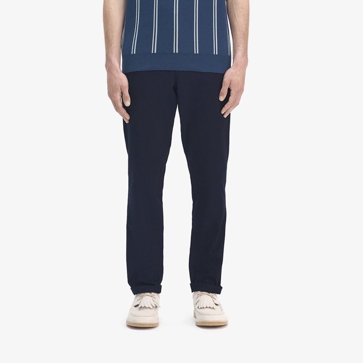 프레드페리(FRED PERRY) [Sharp] 세미 테이퍼드 핏 트라우저 - 네이비 AFPM2519130-608