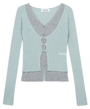 베티붑 레이어드 컷아웃 니트_민트