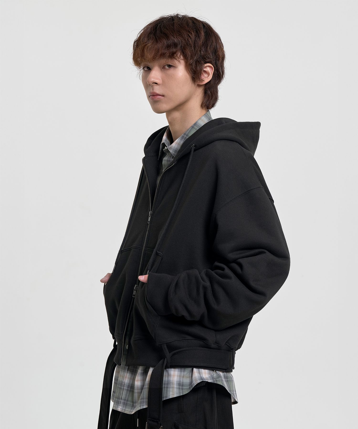 PHYPS パーカー ジップアップ MUSINSA MUSINSA | PHYPS STAR TAIL HOODIE ZIP UP_GRAY