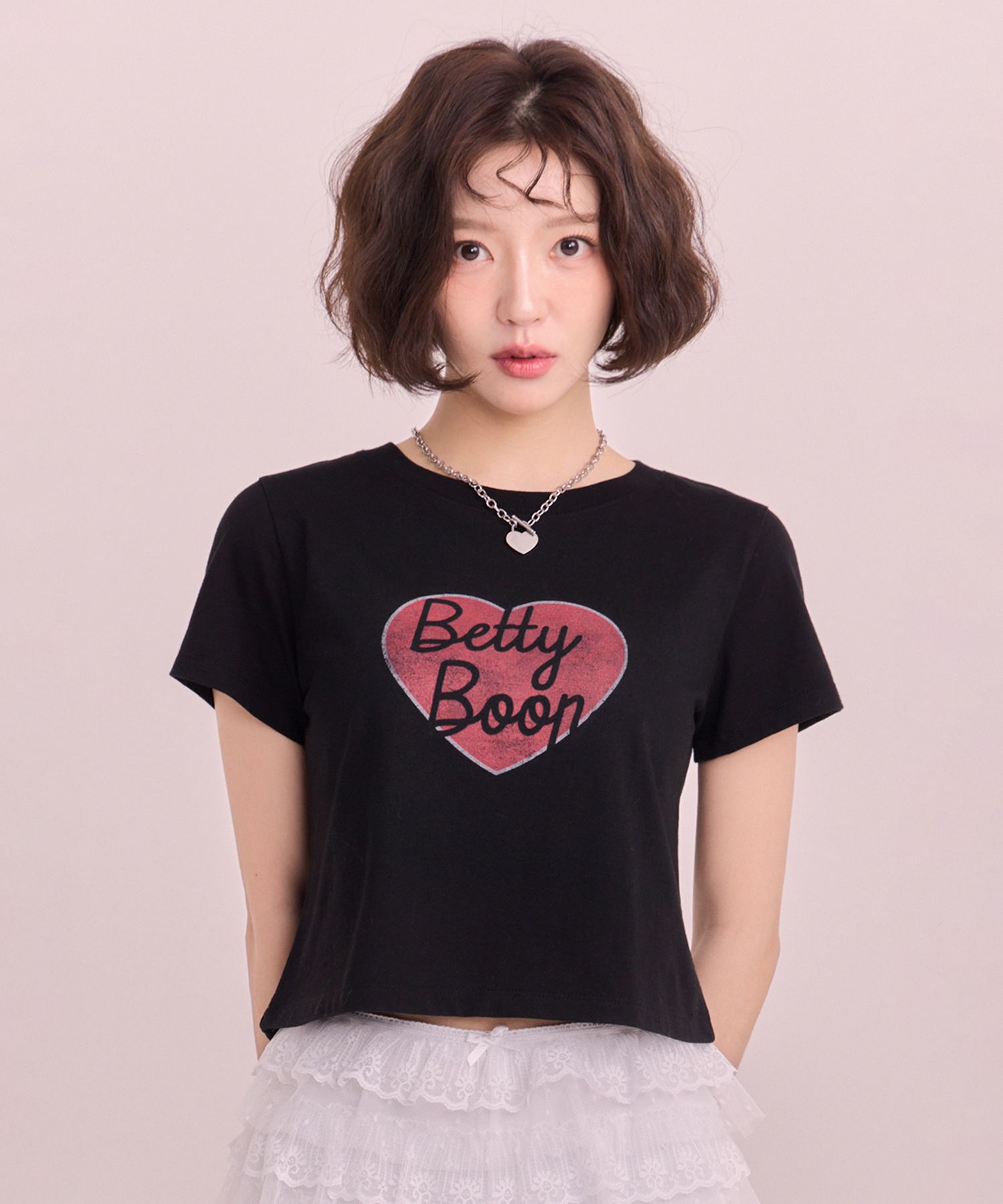Tシャツ・カットソー ULKIN CANVAS Betty Boop Heart Burst Overfit Short Sleeve T-s MUSINSA | ULKIN CANVAS Betty Boop Heart Burst Slav Overfit