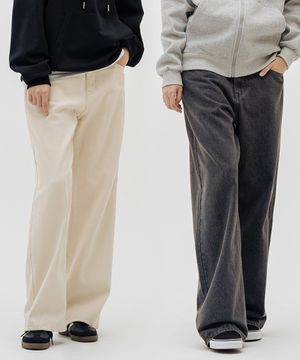 [2PACK] 노멀 우먼 와이드 데님 팬츠 7 Color [ULZD_9003]