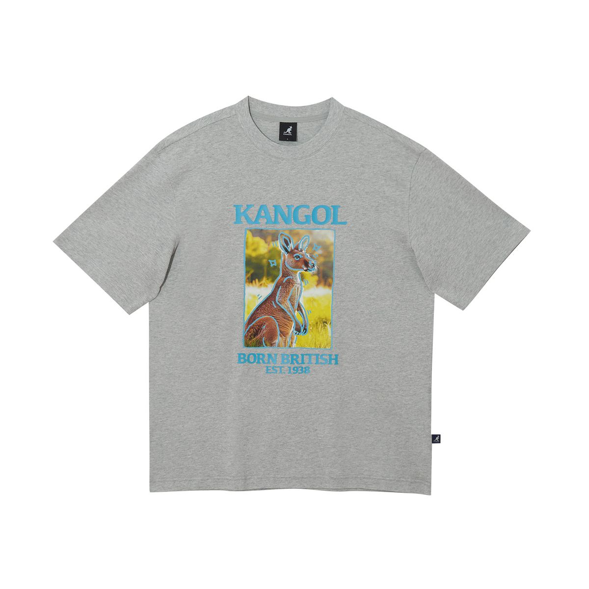 캉골(KANGOL) 포토그래프 티셔츠 2776 멜란지그레이