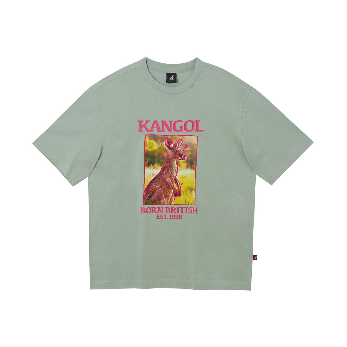 캉골(KANGOL) 포토그래프 티셔츠 2776 민트