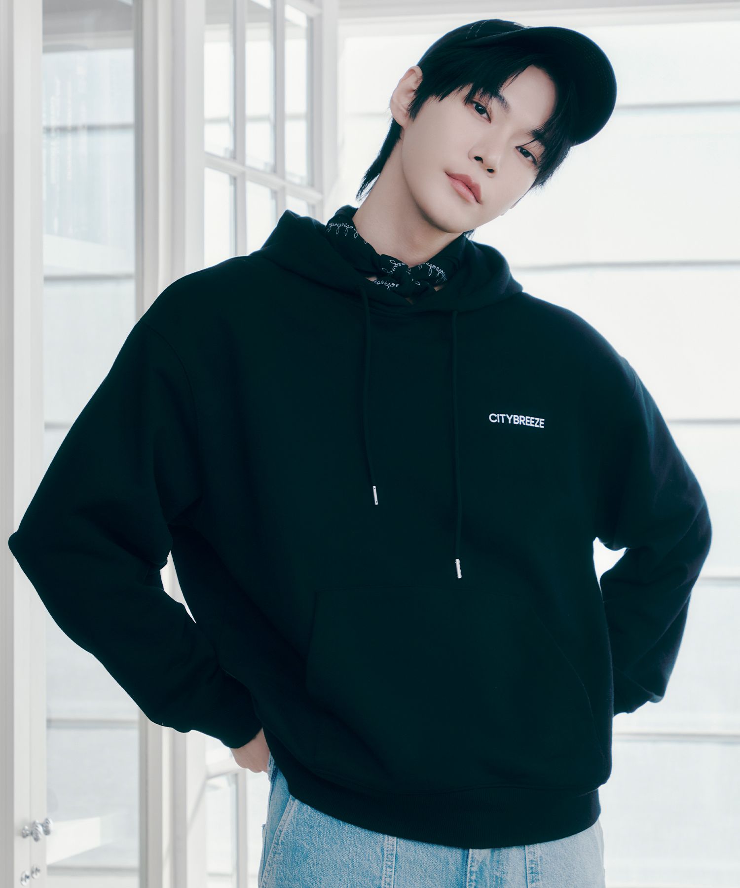 CITYBREEZE★NCT ドヨン着用★City Night Scape Hoodie MUSINSA | CITYBREEZE UNISEX City Night Scape Hoodie_BLACK