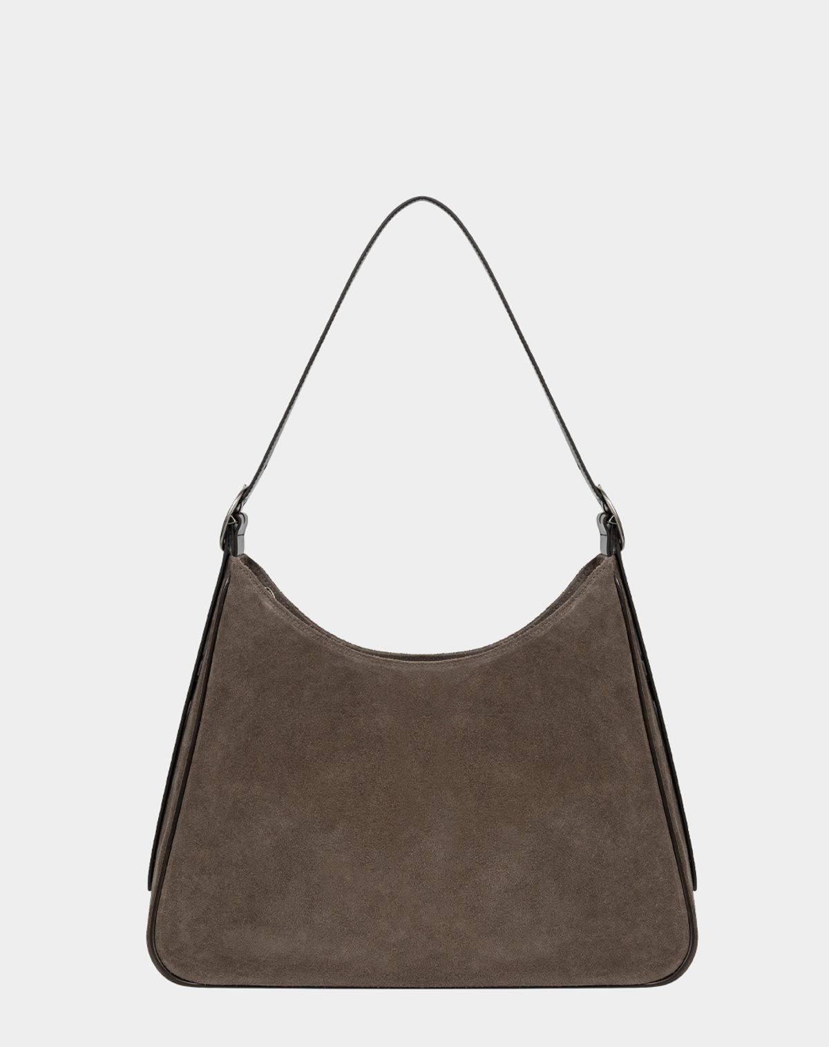 키시닝(KISYNING) Suede Leather Strap Hobo Bag (Cocoa)