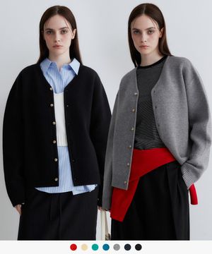 (우먼)크로매틱 워셔블 가디건 - 7 COLOR