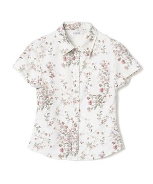 트윌 플라워 셔츠 [화이트]