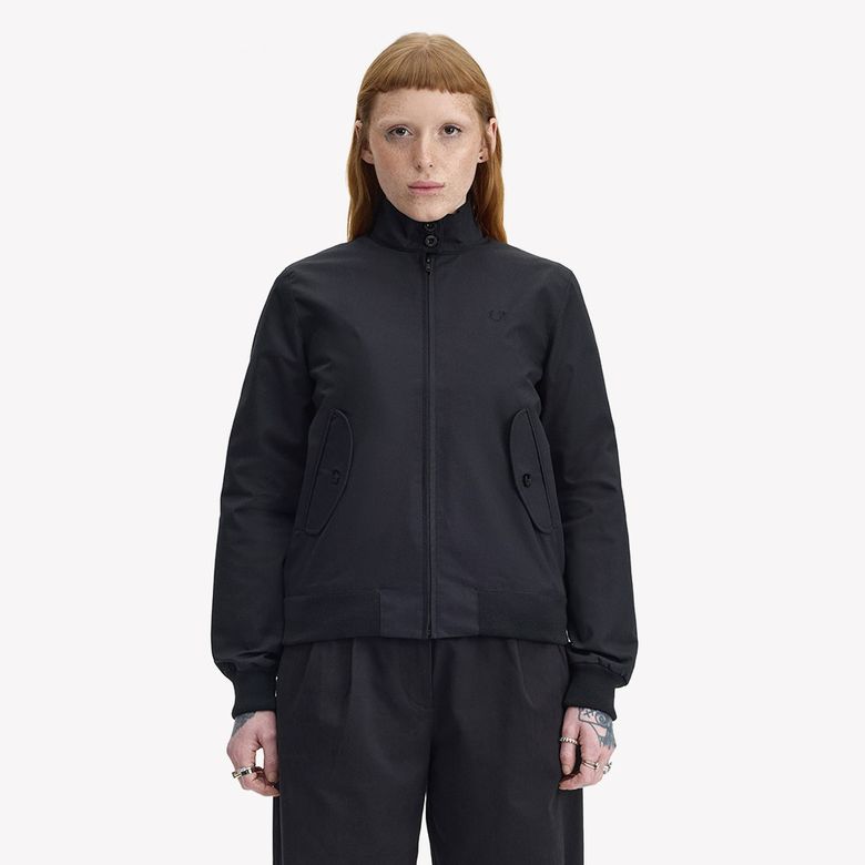 [Made In England] 클래식 해링턴 재킷 - 블랙 AFPF2517412-102