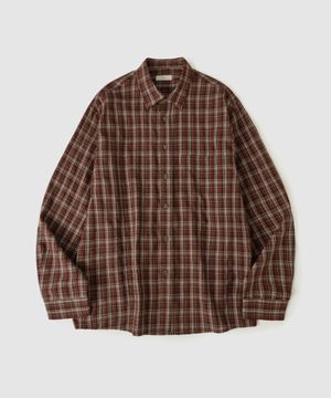 코어 체크 셔츠 브릭