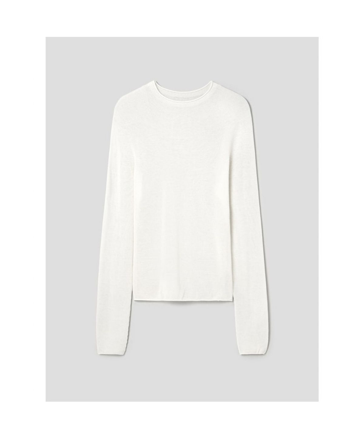 앙개(ANGGAE) Tissue Round Neck Pullover  Ivory