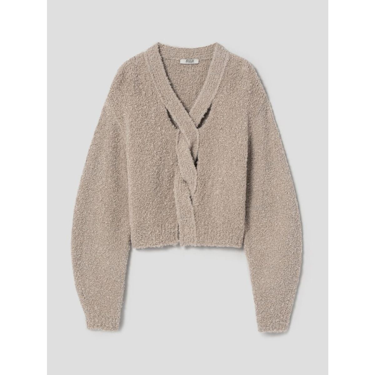 앙개(ANGGAE) Twisted Moss Pullover  Beige
