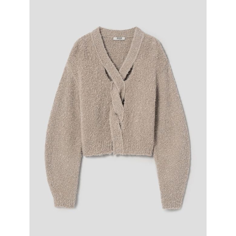 Twisted Moss Pullover  Beige