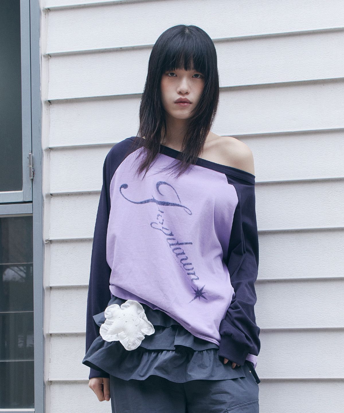 포그던(FOGDAWN) Stardust Raglan Long Sleeve (lavender)