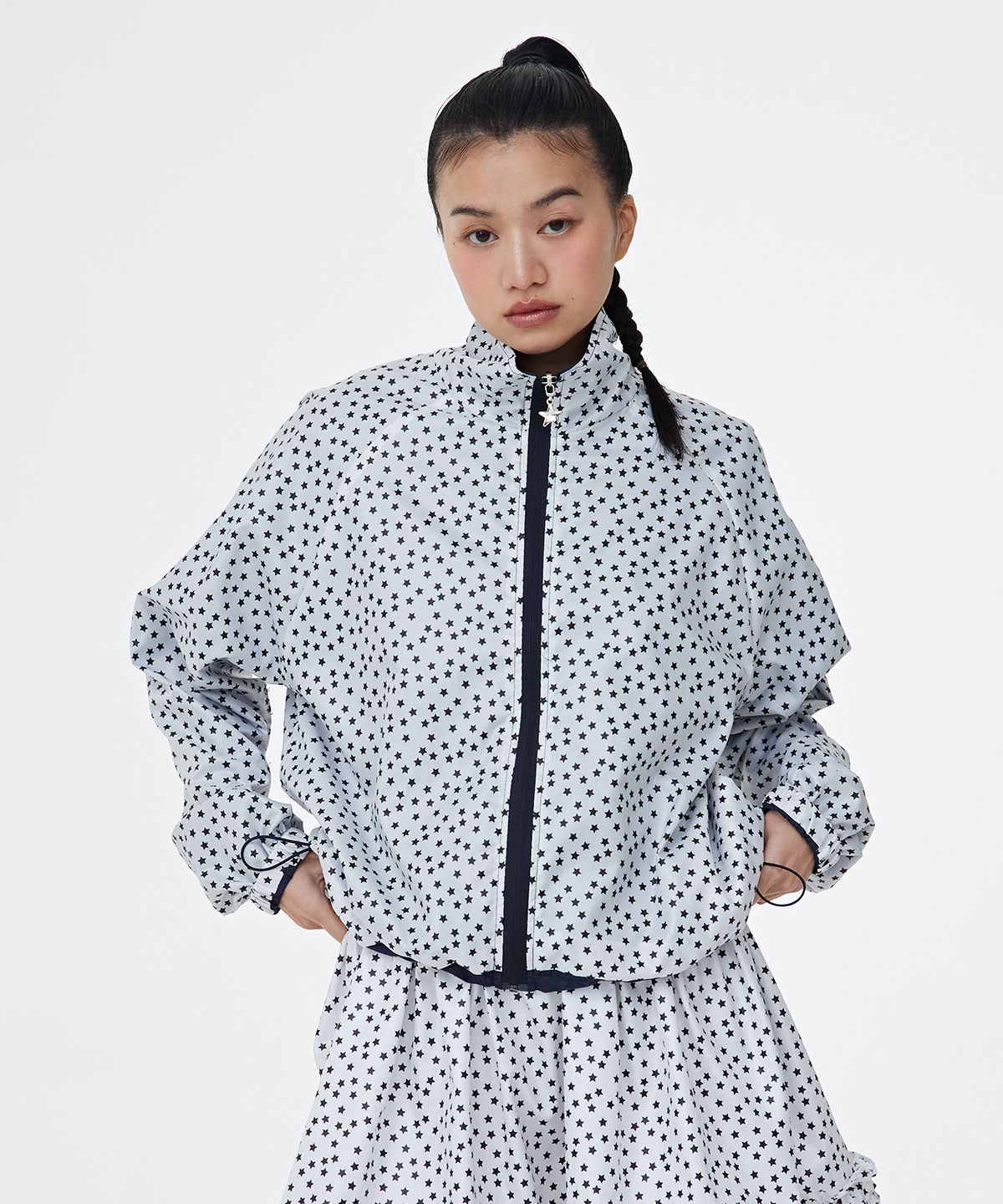 【FOGDAWN】Check Frill Reversible Jumper ウィンドブレーカー MUSINSA | FOGDAWN Starry Frill Reversible Jumper (navy)