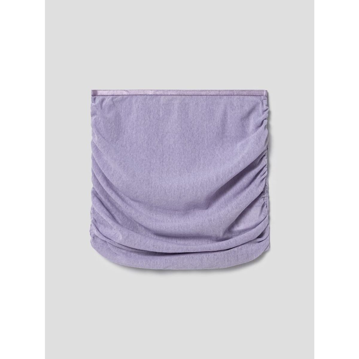 앙개(ANGGAE) Mesh Shirring Short Skirt  Purple