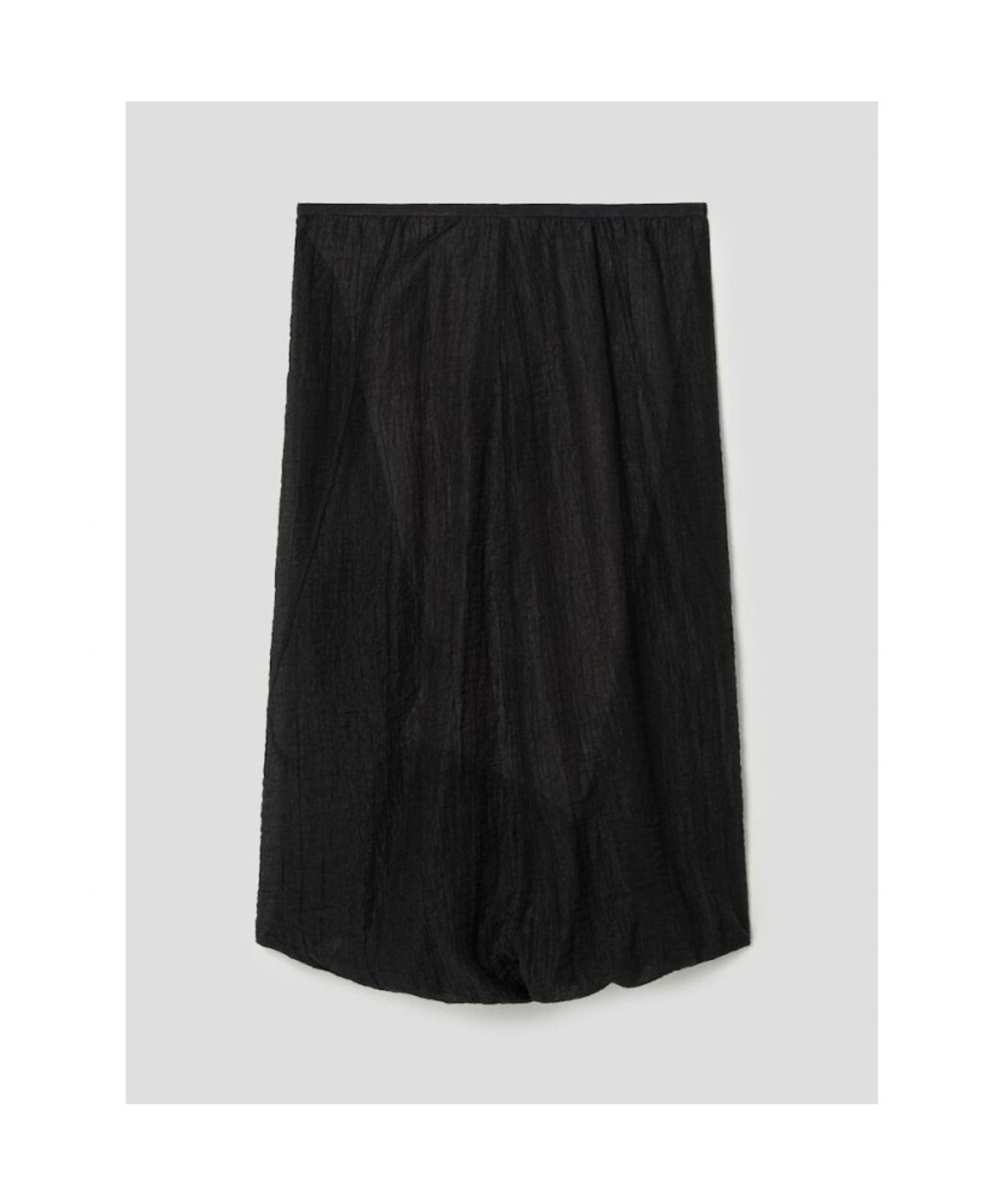 앙개(ANGGAE) Black Sheer Midi Skirt   Black